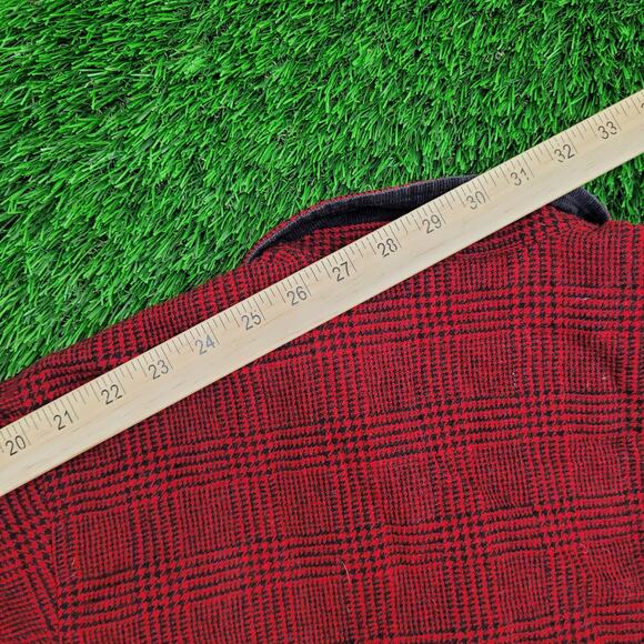 Vintage Woolrich Flannel Button Shirt Women Small 18x25 Red - Picture 3 of 12